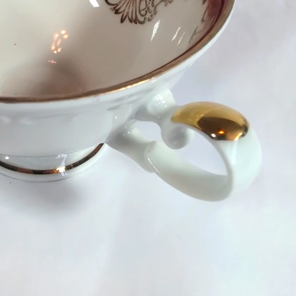 Johann Seltmann Vohenstrauss Bavarian 3 PC Tea Cup & Saucer Set